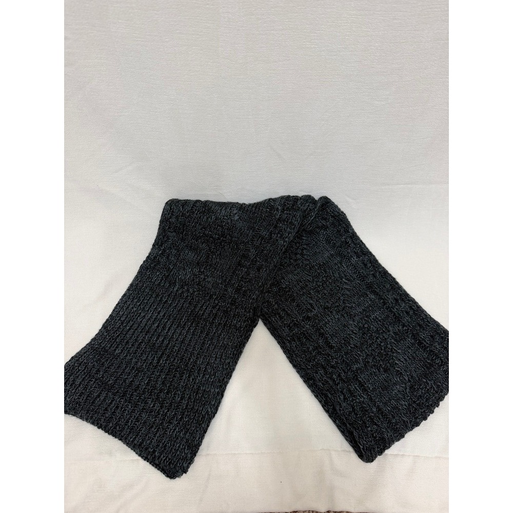 Columbia Charcoal Gray Ribbed Knit Scarf Winter Outdoor Cold Weather XL1515